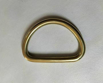 Picture of Solid Brass D Ring 50mm Welded 6mm Thick