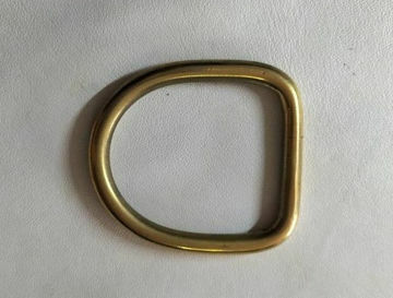 Picture of Solid Brass D Ring  38mm Welded 6mm Thick
