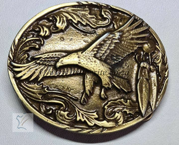 Picture of Buckle Eagle 40mm Brass Look  H70mm