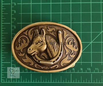 Picture of Buckle Horse 40mm Brass Look H65
