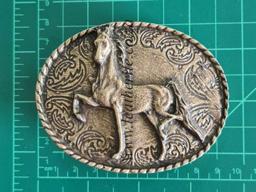 Picture of Buckle Horse 40mm Brass Look  H70mm