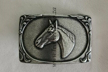 Picture of Buckle Horse 40mm Antique Silver Look