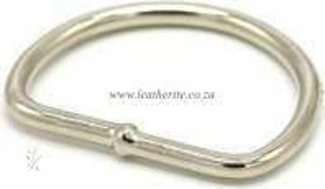Show details for D- Ring 38mm  Nic Plated HC65 Picture of D- Ring 38mm  Nic Plated HC65