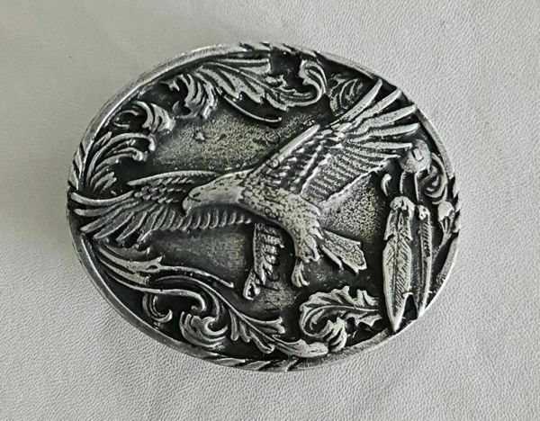 Picture of Buckle Eagle 40mm Antique Silver Look 7