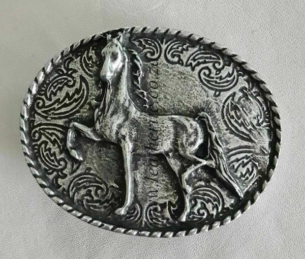 Picture of Buckle Horse 40mm Antique Silver Look
