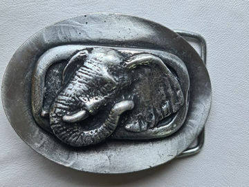 Picture of Buckle Elephant 40mm Antique Silver Look