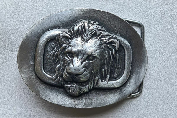 Picture of Buckle Lion 40mm Antique Silver Look H70