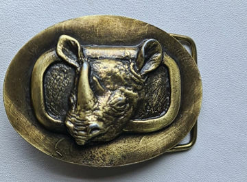 Picture of Buckle Rhino 40mm Brass Look H50