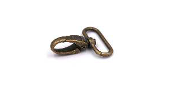 Picture of Snap Hook 32mm Zinc Old Brass